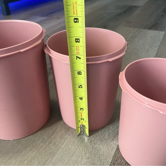 Vintage Tupperware Nesting Canister Dusty Rose - Picture 9 of 10